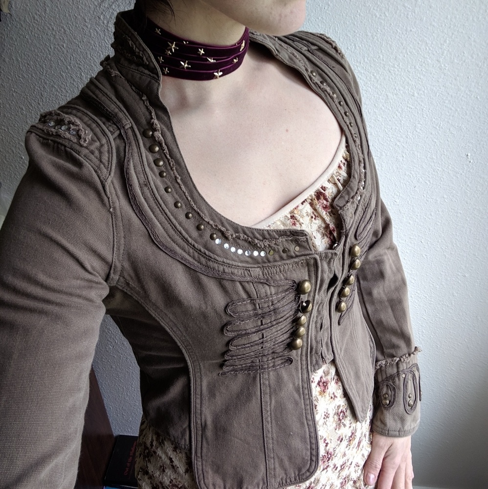 Miss Me rhinestone victorian jacket